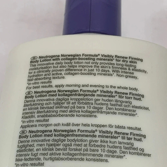 Neutrogena Firming Renew Norwegian Formula Body Lotion 400 ml New - Picture 5 of 7